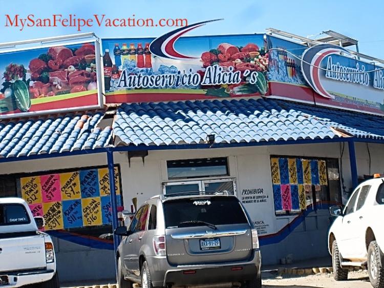 Alicias San Felipe Drive-Through Grocery Store Images