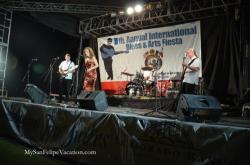 8th Annual San Felipe Blues and Arts Fiesta musicians on stage