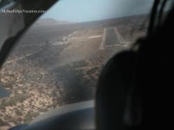 Runway view of San Felipe Aiport taken from cockpit