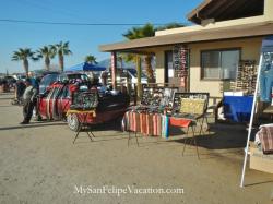 Belts and leather items for sale at cachanilla swap meet