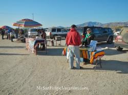 Books for sale at the cachanilla swap meet