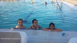 Three kids in the pool - El Cachanilla, El Dorado Ranch San Felipe