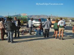 Patrons at the La Cachanilla swap meet