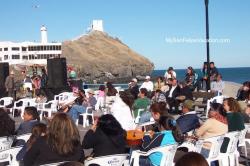 Guest enjoying music during San Felipe anniversary celebrations