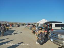 Merchats ready to sell at La Cachanilla swap meet