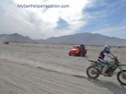 Motorcycle Racing on the Tecate Score San Felipe 250 track