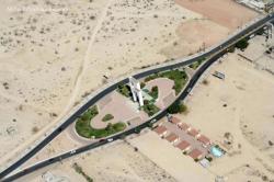 Beautiful shot of the San Felipe arches taken from a plane