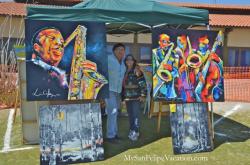 San Felipe Blues and Arts Fiesta 2014 - Oil paintings on display