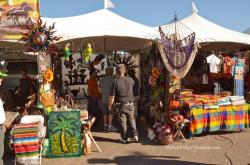 Carved parrot, Palm Tree carvings for sale - San Felipe Shrimp Festival