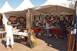 2014 San Felipe Shrimp Festival - Art stand with paintings