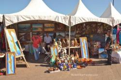 Paintings for sale at the San Felipe Shrimp Festival 2014