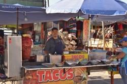 Taco stand at 2014 San Felipe Shrimp Festival